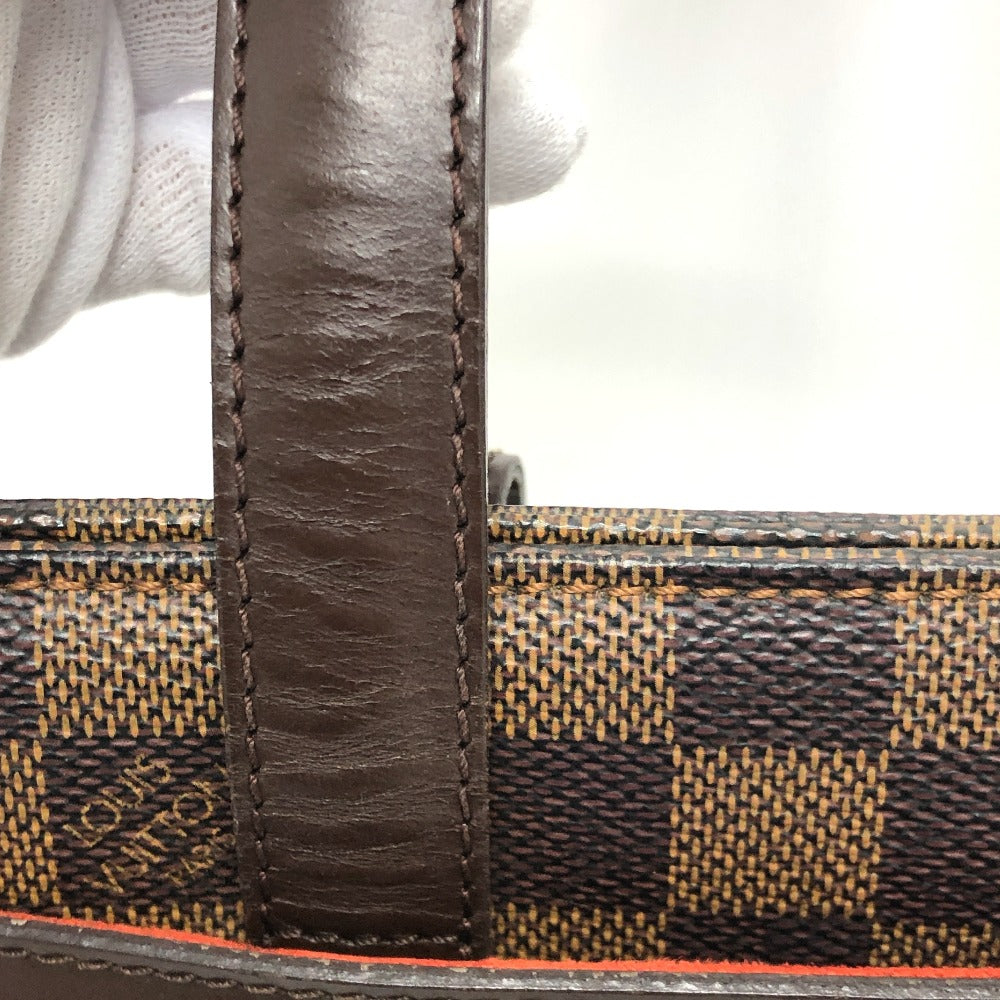 LOUIS VUITTON N51123 Damier Parioli PM Shoulder Bag/Tote Bag in Damier Canvas, Brown, Women's