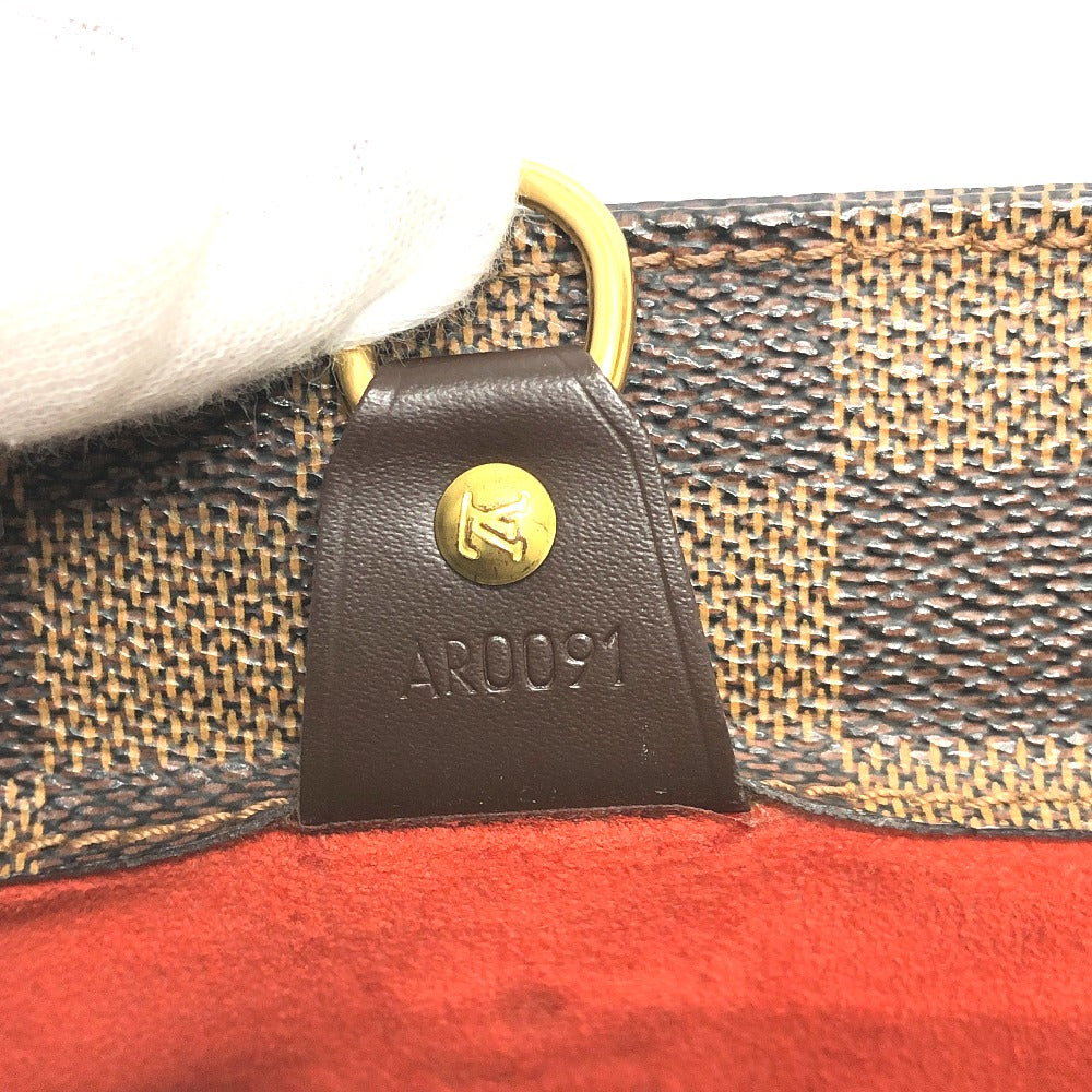 LOUIS VUITTON N51123 Damier Parioli PM Shoulder Bag/Tote Bag in Damier Canvas, Brown, Women's