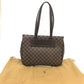 LOUIS VUITTON N51123 Damier Parioli PM Shoulder Bag/Tote Bag in Damier Canvas, Brown, Women's