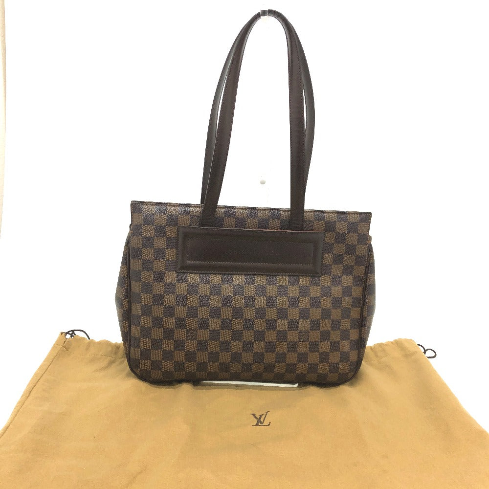 LOUIS VUITTON N51123 Damier Parioli PM Shoulder Bag/Tote Bag in Damier Canvas, Brown, Women's