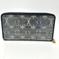 LOUIS VUITTON M82468 Monogram Jacquard Zippy Wallet Long Wallet Fabric Women's Navy