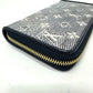 LOUIS VUITTON M82468 Monogram Jacquard Zippy Wallet Long Wallet Fabric Women's Navy