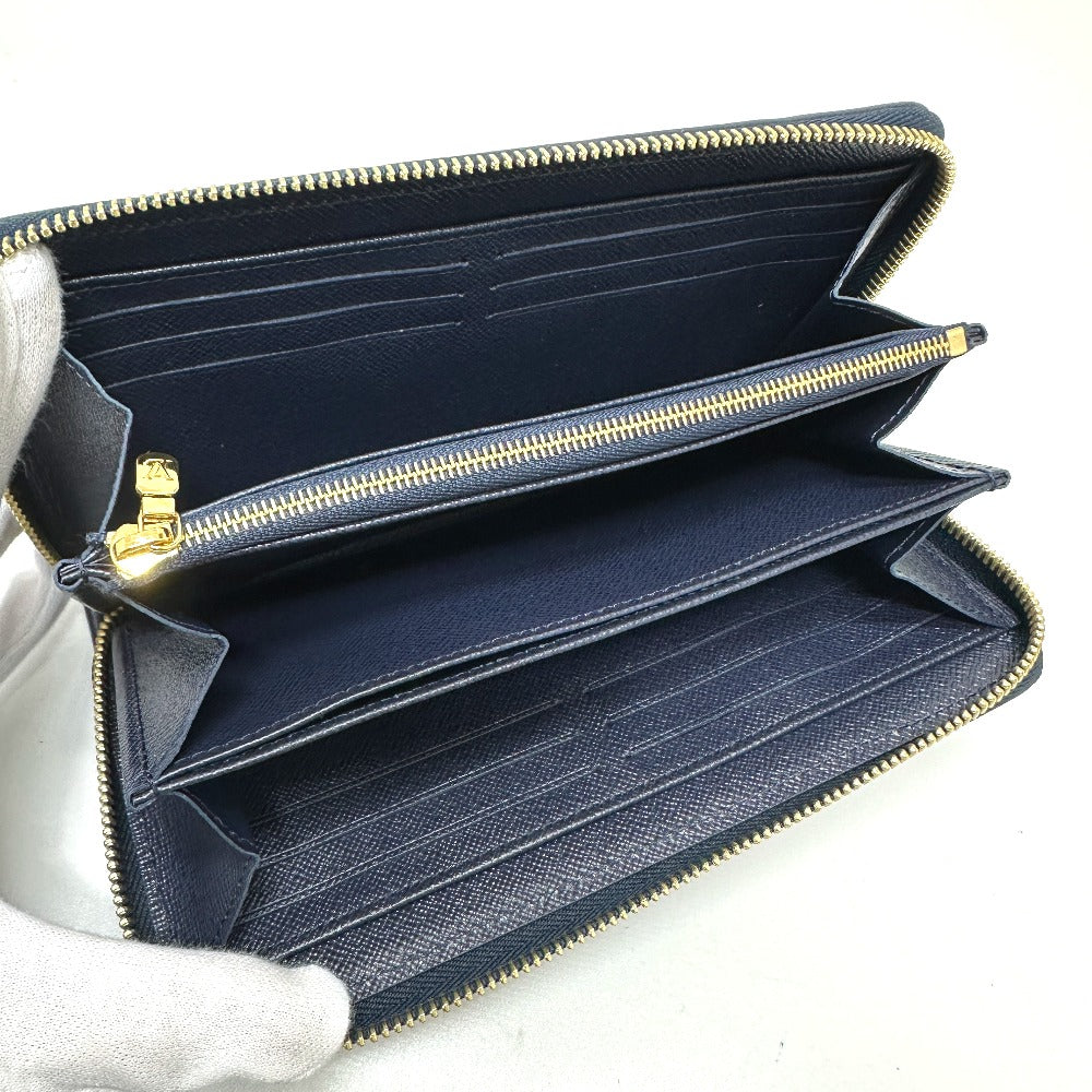 LOUIS VUITTON M82468 Monogram Jacquard Zippy Wallet Long Wallet Fabric Women's Navy
