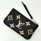 LOUIS VUITTON M80885 Monogram Empreinte Pochette Cle Coin Case in Monogram Empreinte Leather, Women's, Black