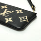 LOUIS VUITTON M80885 Monogram Empreinte Pochette Cle Coin Case in Monogram Empreinte Leather, Women's, Black