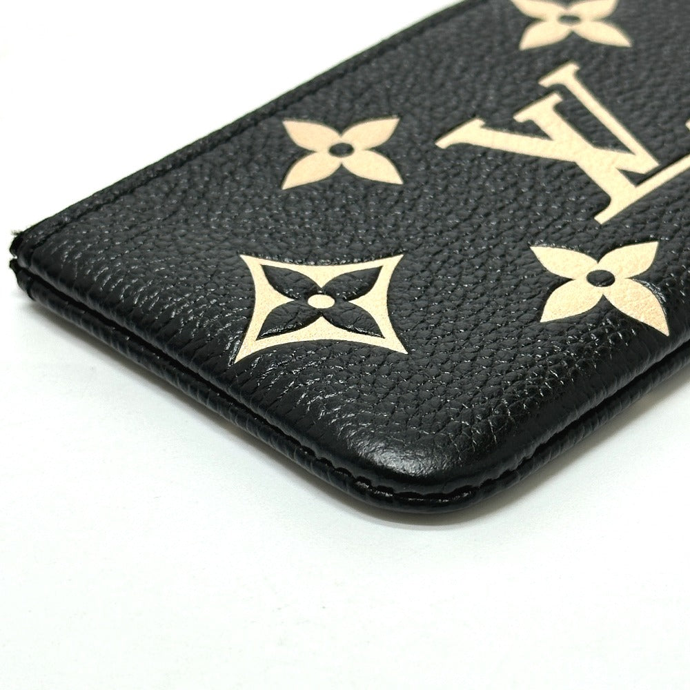 LOUIS VUITTON M80885 Monogram Empreinte Pochette Cle Coin Case in Monogram Empreinte Leather, Women's, Black