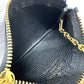 LOUIS VUITTON M80885 Monogram Empreinte Pochette Cle Coin Case in Monogram Empreinte Leather, Women's, Black