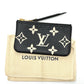 LOUIS VUITTON M80885 Monogram Empreinte Pochette Cle Coin Case in Monogram Empreinte Leather, Women's, Black