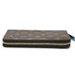 LOUIS VUITTON M42616 Monogram Zippy Wallet, Round Zipper Long Wallet, Monogram Canvas, Women's, Brown