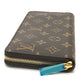 LOUIS VUITTON M42616 Monogram Zippy Wallet, Round Zipper Long Wallet, Monogram Canvas, Women's, Brown