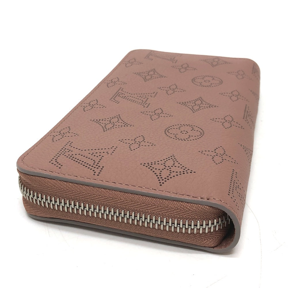 LOUIS VUITTON M61868 Monogram Mahina Zippy Wallet, Round Zipper Long Wallet, Monogram Mahina, Women's, Pink