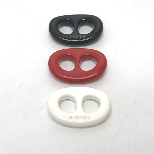 HERMES シェーヌダンクル トリボー 3つセット パステルカラー スカーフリング プラスチック レディース マルチカラー