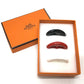 HERMES Chaine d'Ancre Triboe 3-Piece Set, Pastel-Colored Plastic Scarf Rings, Multicolor