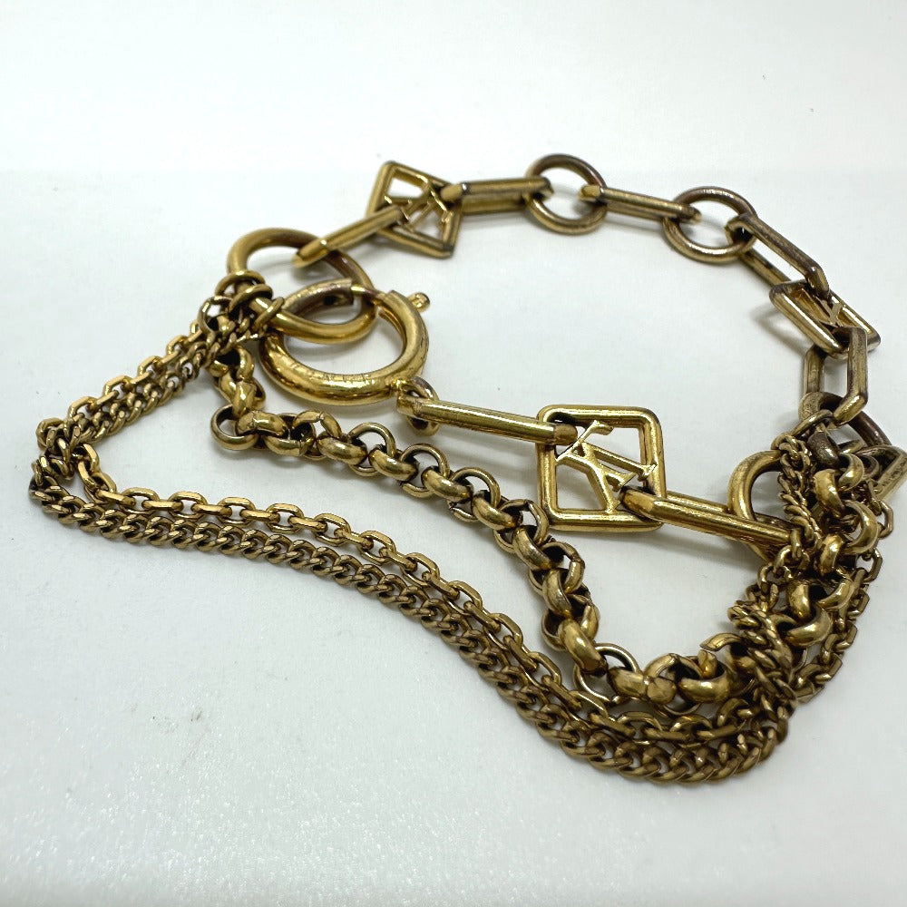 LOUIS VUITTON M65362 Brassele Chaine Vegas Chain Bracelet GP Women's Gold