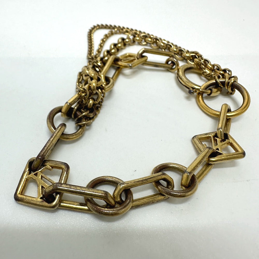 LOUIS VUITTON M65362 Brassele Chaine Vegas Chain Bracelet GP Women's Gold
