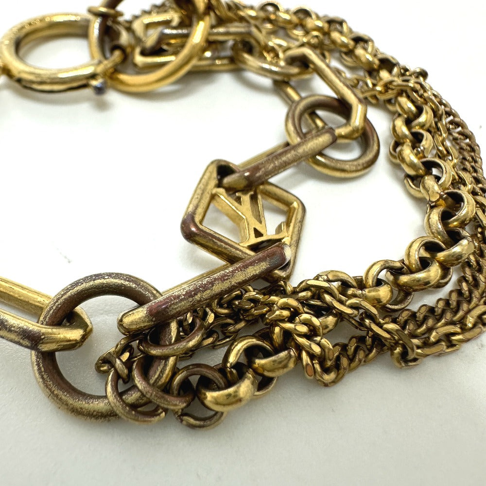LOUIS VUITTON M65362 Brassele Chaine Vegas Chain Bracelet GP Women's Gold
