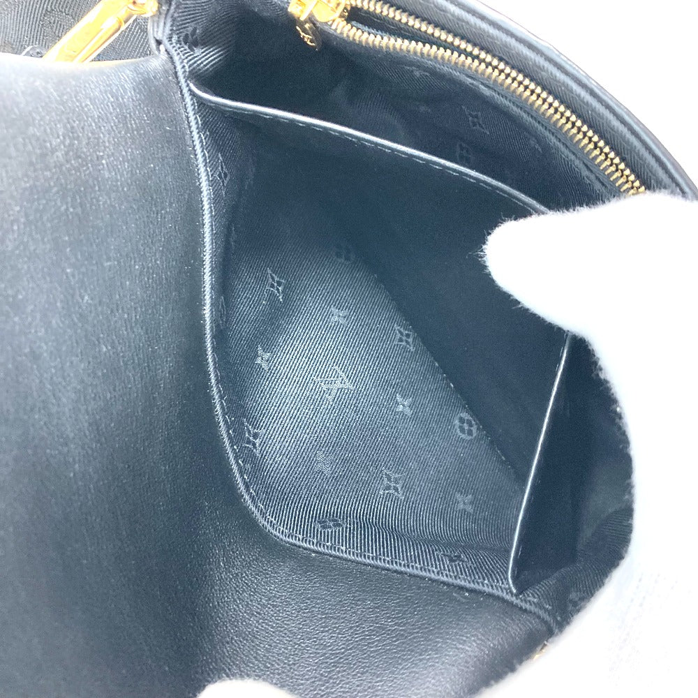 LOUIS VUITTON M81398 Monogram Bubblegram Wallet-on-Strap Long Wallet, Crossbody Clutch Bag, 2-Way Bag, Shoulder Bag, Leather, Women's, Black