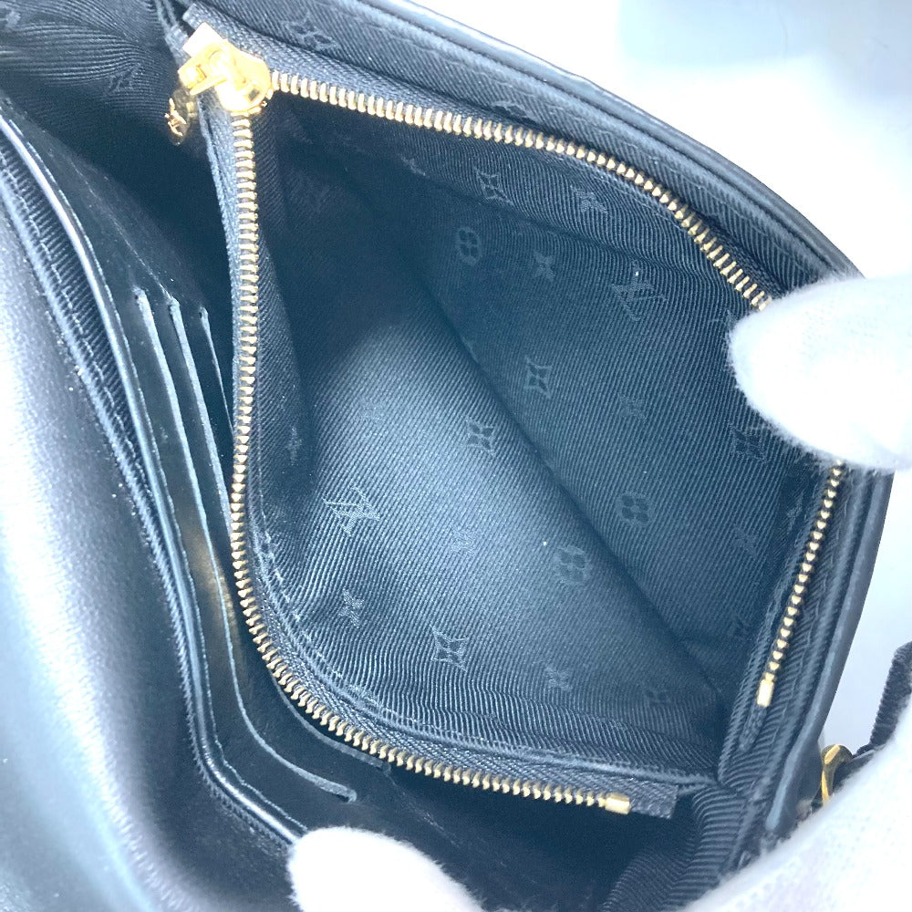 LOUIS VUITTON M81398 Monogram Bubblegram Wallet-on-Strap Long Wallet, Crossbody Clutch Bag, 2-Way Bag, Shoulder Bag, Leather, Women's, Black