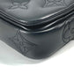 LOUIS VUITTON M81398 Monogram Bubblegram Wallet-on-Strap Long Wallet, Crossbody Clutch Bag, 2-Way Bag, Shoulder Bag, Leather, Women's, Black