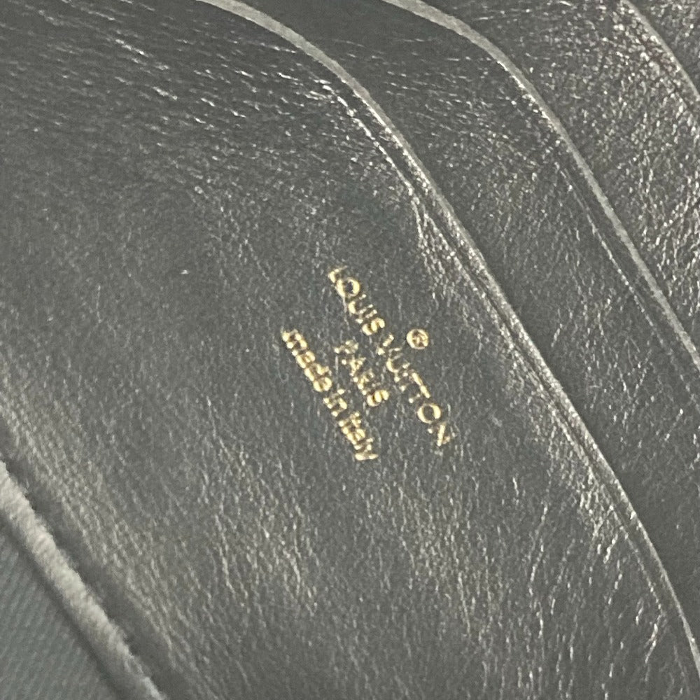 LOUIS VUITTON M81398 Monogram Bubblegram Wallet-on-Strap Long Wallet, Crossbody Clutch Bag, 2-Way Bag, Shoulder Bag, Leather, Women's, Black