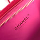 CHANEL ココマーク 斜め掛け CC　フィリグリー バニティバッグ 2WAYバッグ チェーン ショルダーバッグ キャンバス/レザー レディース レッド