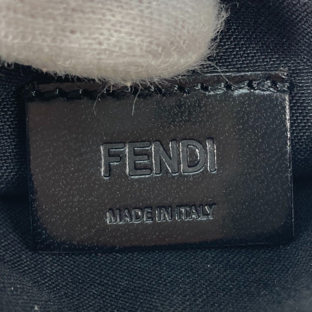 FENDI 7M0164 ロゴ バイカラー 名刺入れ パスケース カードケース レザー メンズ グレー系