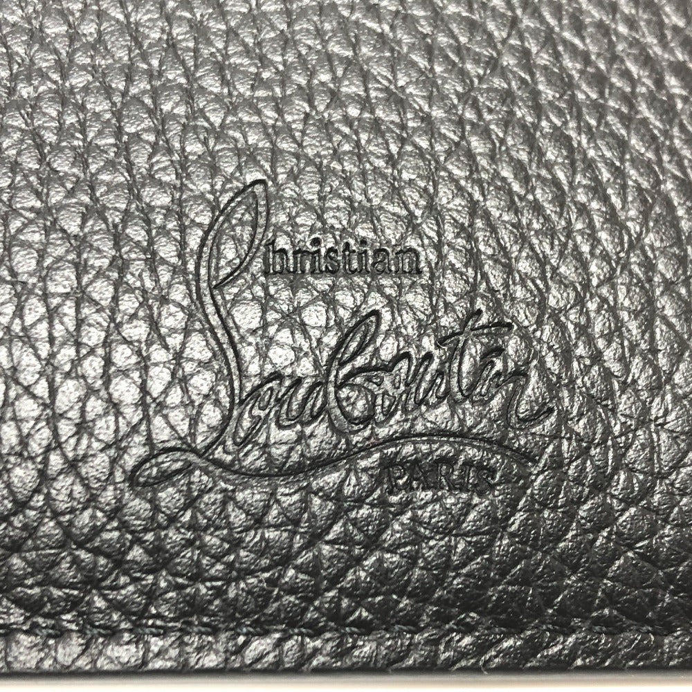 Christian Louboutin ロゴ パスケース 名刺入れ 定期入れ カードケース レザー ユニセックス ブラック