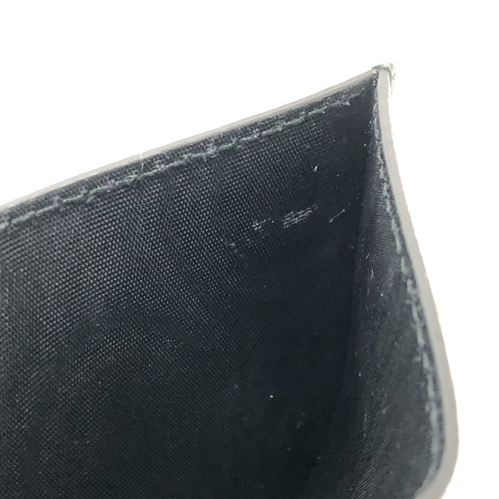 BALENCIAGA 392126 ロゴ ラメ パスケース カードホルダー 名刺入れ カードケース レザー レディース グレー