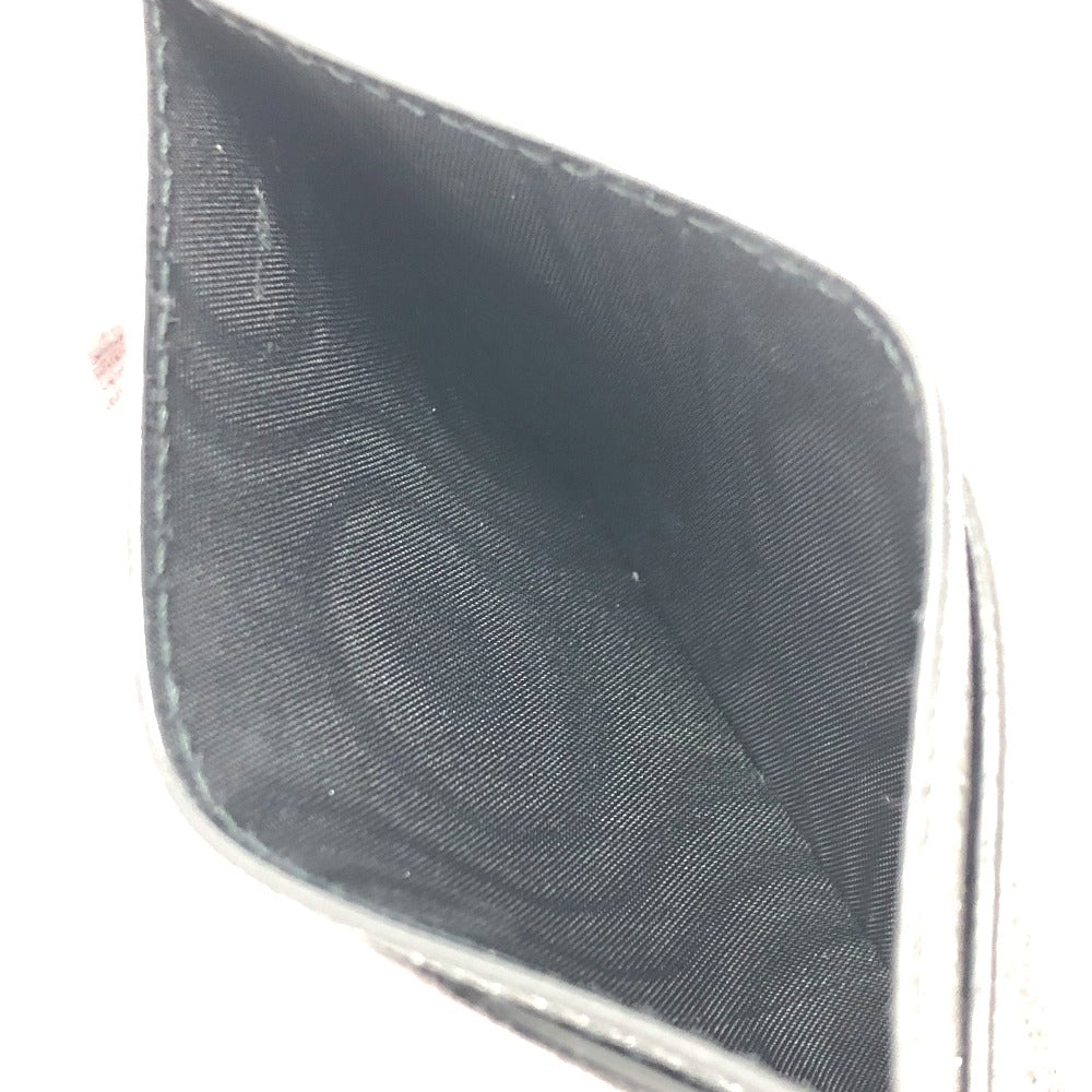 BALENCIAGA 392126 ロゴ ラメ パスケース カードホルダー 名刺入れ カードケース レザー レディース グレー