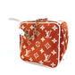 LOUIS VUITTON M46212 LVマッチ スクエア・バッグ 2WAYバッグ チェーン ショルダーバッグ ハンドバッグ ベルベット レディース テラコッタブラウン オレンジ