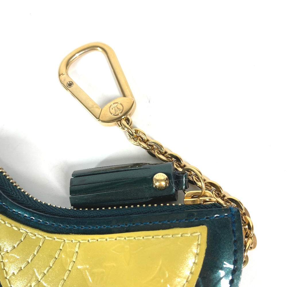 LOUIS VUITTON M91405 モノグラムヴェルニ ポシェットオワゾー バッグチャーム 財布 小銭入れ 鳥 コインケース モノグラムヴェルニ レディース ブルーニュイ