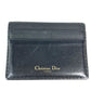 Dior 26-MA-1128 パスケース ロゴ 名刺入れ カードホルダー カードケース レザー ユニセックス ブラック
