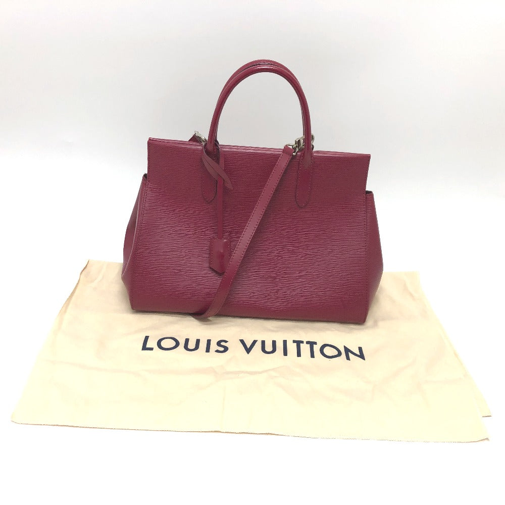 LOUIS VUITTON M94612 マルリー MM 2WAY カバン 肩掛け 斜め掛け ハンドバッグ エピレザー レディース フューシャ シルバー金具