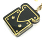 LOUIS VUITTON M66979 パドロック ロックモチーフ キーホルダー ラインストーン バッグチャーム キーホルダー メタル レディース ブラック