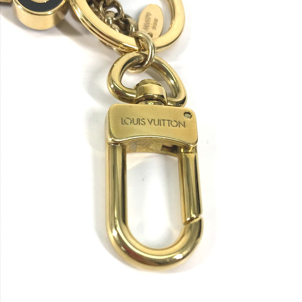 LOUIS VUITTON M66979 パドロック ロックモチーフ キーホルダー ラインストーン バッグチャーム キーホルダー メタル レディース ブラック