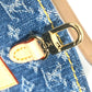 LOUIS VUITTON M46871 新作 LV リミックス モノグラム デニム オンザゴー MM ショルダーバッグ 肩掛け 2WAYバッグ トートバッグ モノグラムデニム レディース ブルー