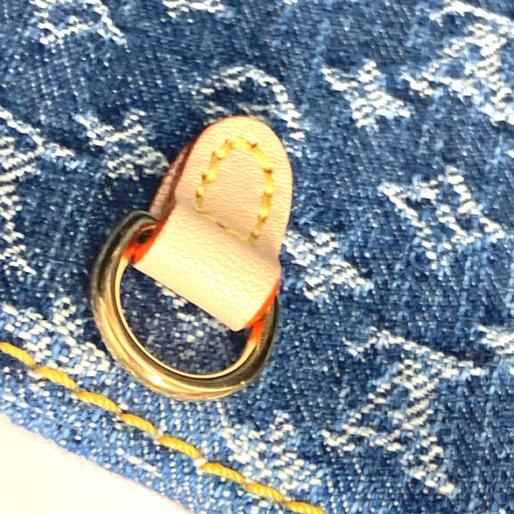 LOUIS VUITTON M46871 新作 LV リミックス モノグラム デニム オンザゴー MM ショルダーバッグ 肩掛け 2WAYバッグ トートバッグ モノグラムデニム レディース ブルー