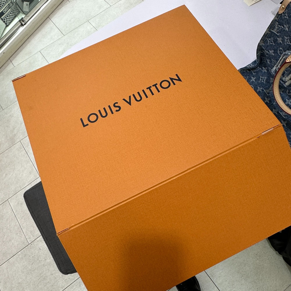 LOUIS VUITTON M46871 新作 LV リミックス モノグラム デニム オンザゴー MM ショルダーバッグ 肩掛け 2WAYバッグ トートバッグ モノグラムデニム レディース ブルー