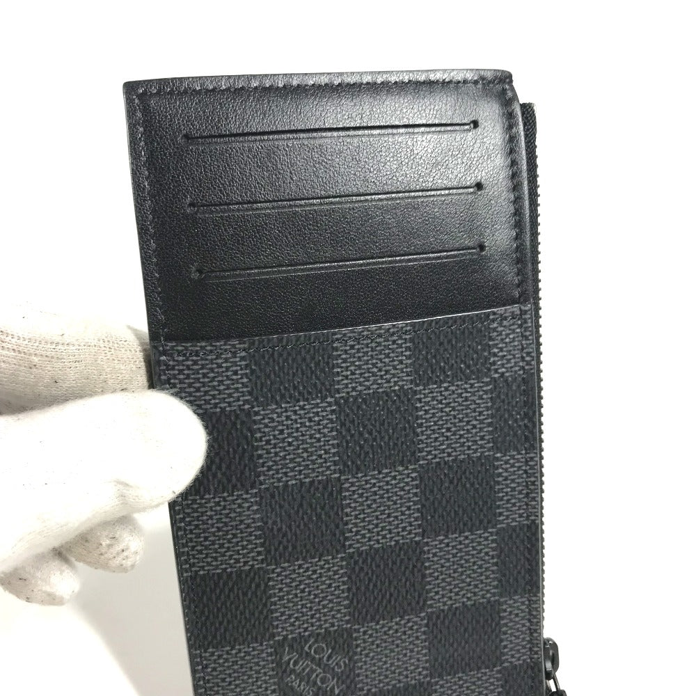 LOUIS VUITTON N60354 ダミエグラフィット ユーティリティ・コインカード ホルダー 小銭入れ 財布 コインケース ダミエグラフィットキャンバス メンズ ブラック