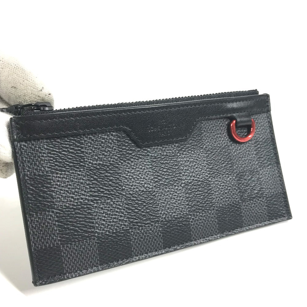 LOUIS VUITTON N60354 ダミエグラフィット ユーティリティ・コインカード ホルダー 小銭入れ 財布 コインケース ダミエグラフィットキャンバス メンズ ブラック