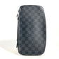 LOUIS VUITTON N48255 ダミエグラフィット アトール オーガナイザー トラベルケース ハンドバッグ ラウンドファスナー 長財布 ダミエグラフィットキャンバス メンズ ブラック