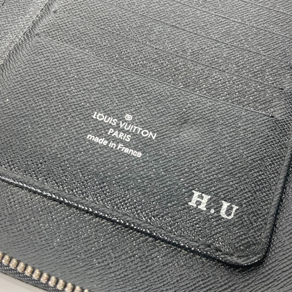 LOUIS VUITTON N48255 ダミエグラフィット アトール オーガナイザー トラベルケース ハンドバッグ ラウンドファスナー 長財布 ダミエグラフィットキャンバス メンズ ブラック