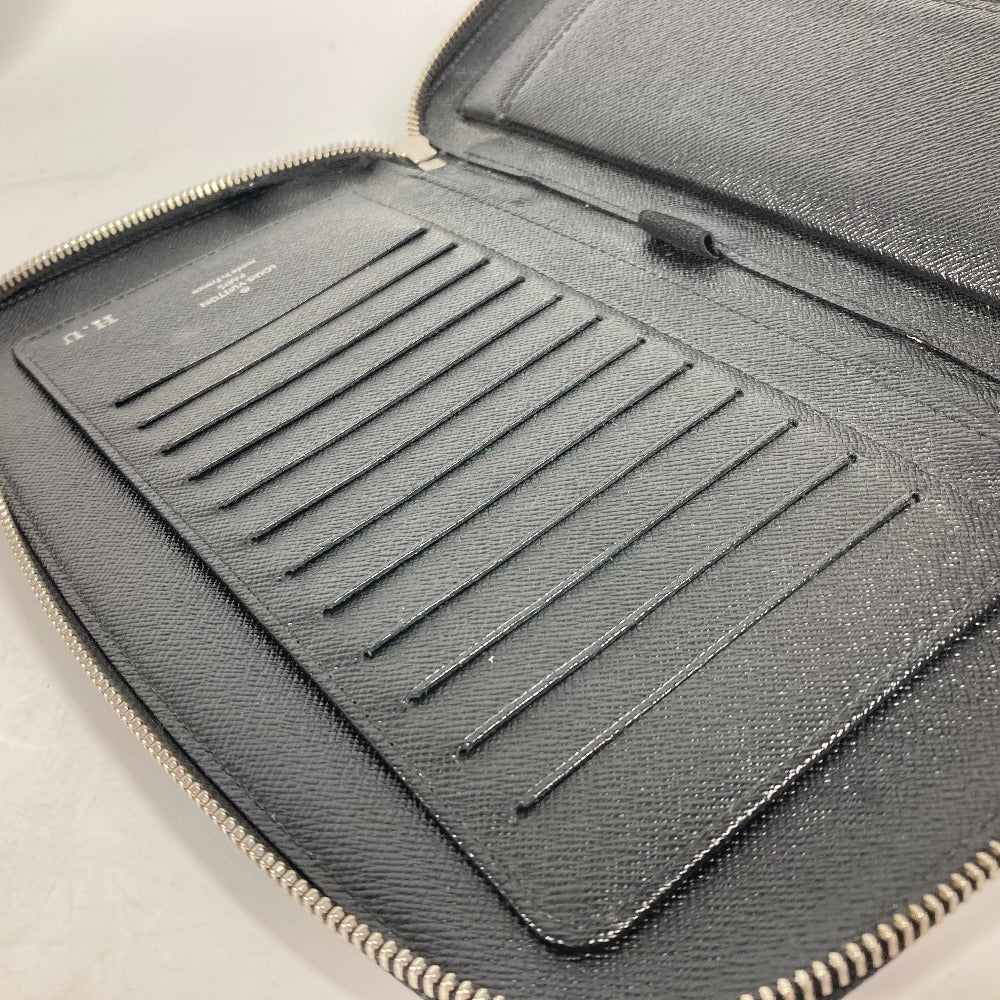 LOUIS VUITTON N48255 ダミエグラフィット アトール オーガナイザー トラベルケース ハンドバッグ ラウンドファスナー 長財布 ダミエグラフィットキャンバス メンズ ブラック