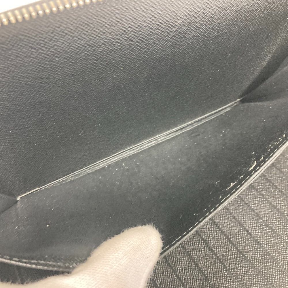 LOUIS VUITTON N48255 ダミエグラフィット アトール オーガナイザー トラベルケース ハンドバッグ ラウンドファスナー 長財布 ダミエグラフィットキャンバス メンズ ブラック