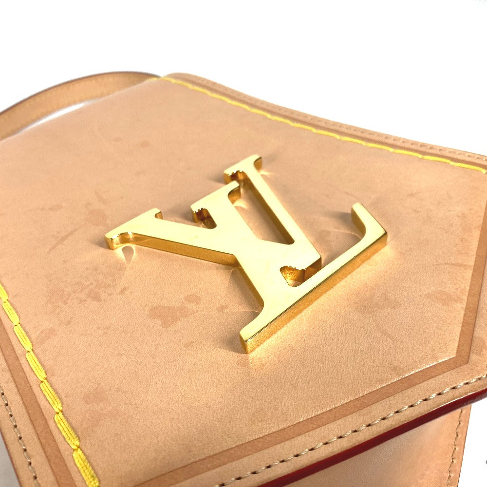 LOUIS VUITTON M22368 キーベル XL PM ポシェット カバン 斜め掛け ショルダーバッグ ヌメ革 レディース ベージュ
