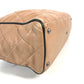 CHANEL Logo Quilted Sports Bag, Handbag, Boston Bag, Caviar Leather, Women's, Beige