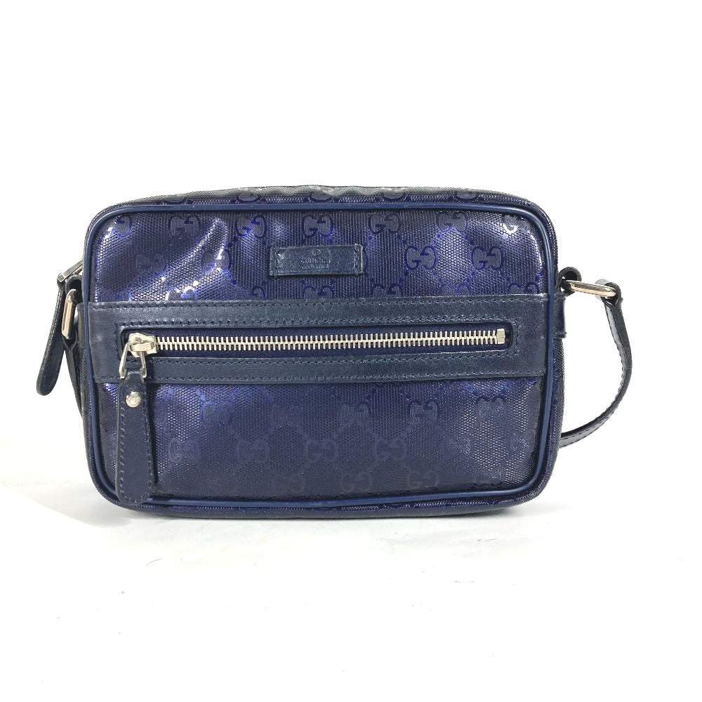 GUCCI 201447 GG インプリメ カバン 斜め掛け ポシェット ショルダーバッグ GGインプリメ メンズ ブルー