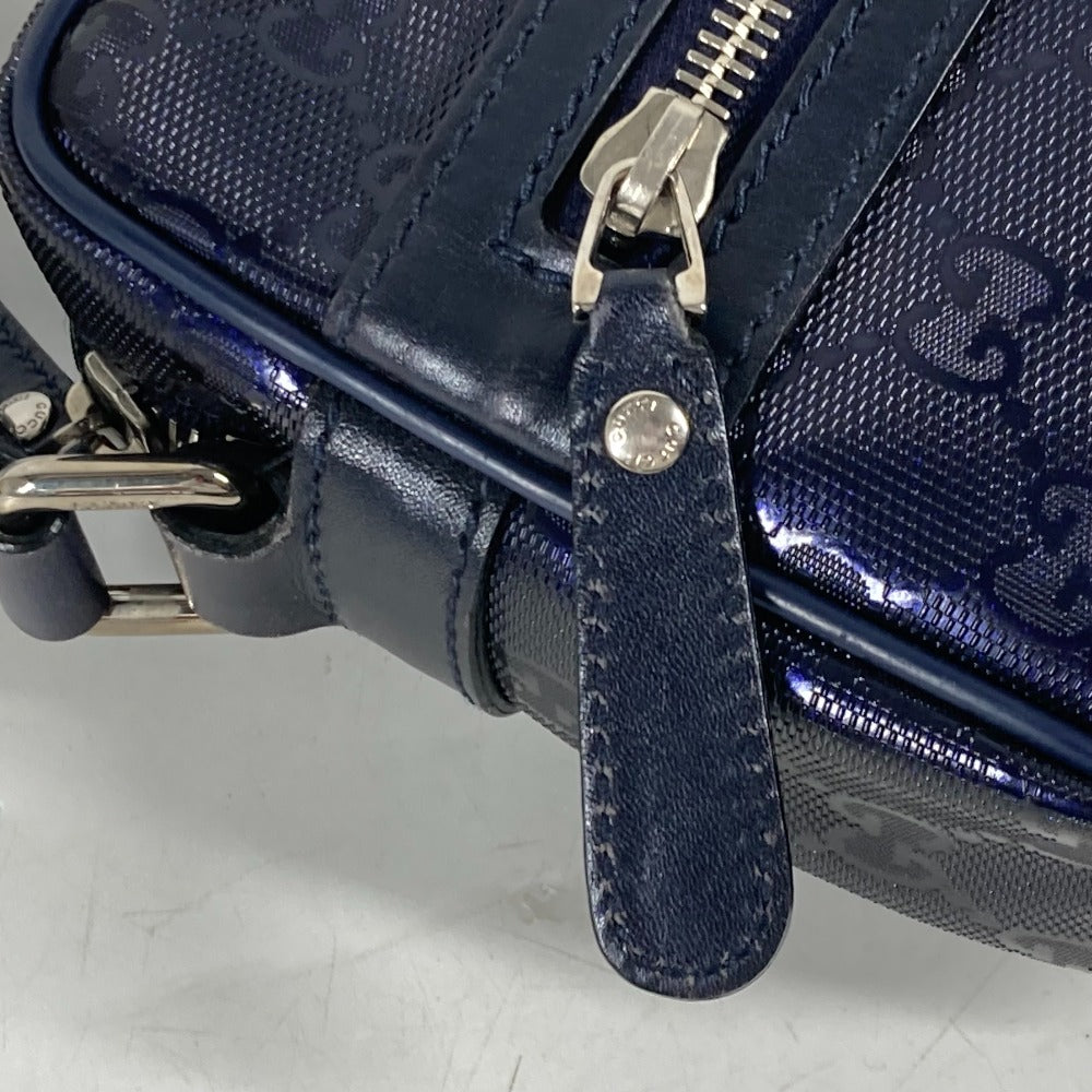 GUCCI 201447 GG インプリメ カバン 斜め掛け ポシェット ショルダーバッグ GGインプリメ メンズ ブルー