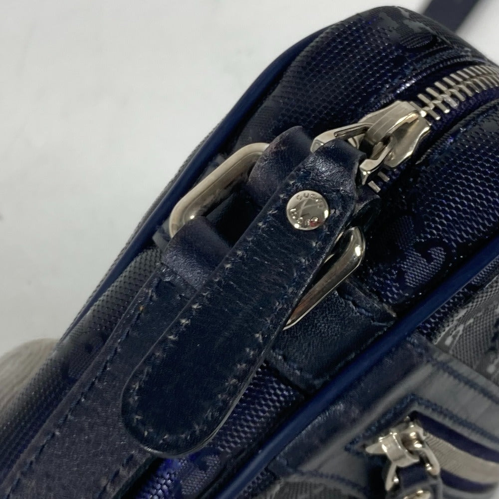 GUCCI 201447 GG インプリメ カバン 斜め掛け ポシェット ショルダーバッグ GGインプリメ メンズ ブルー