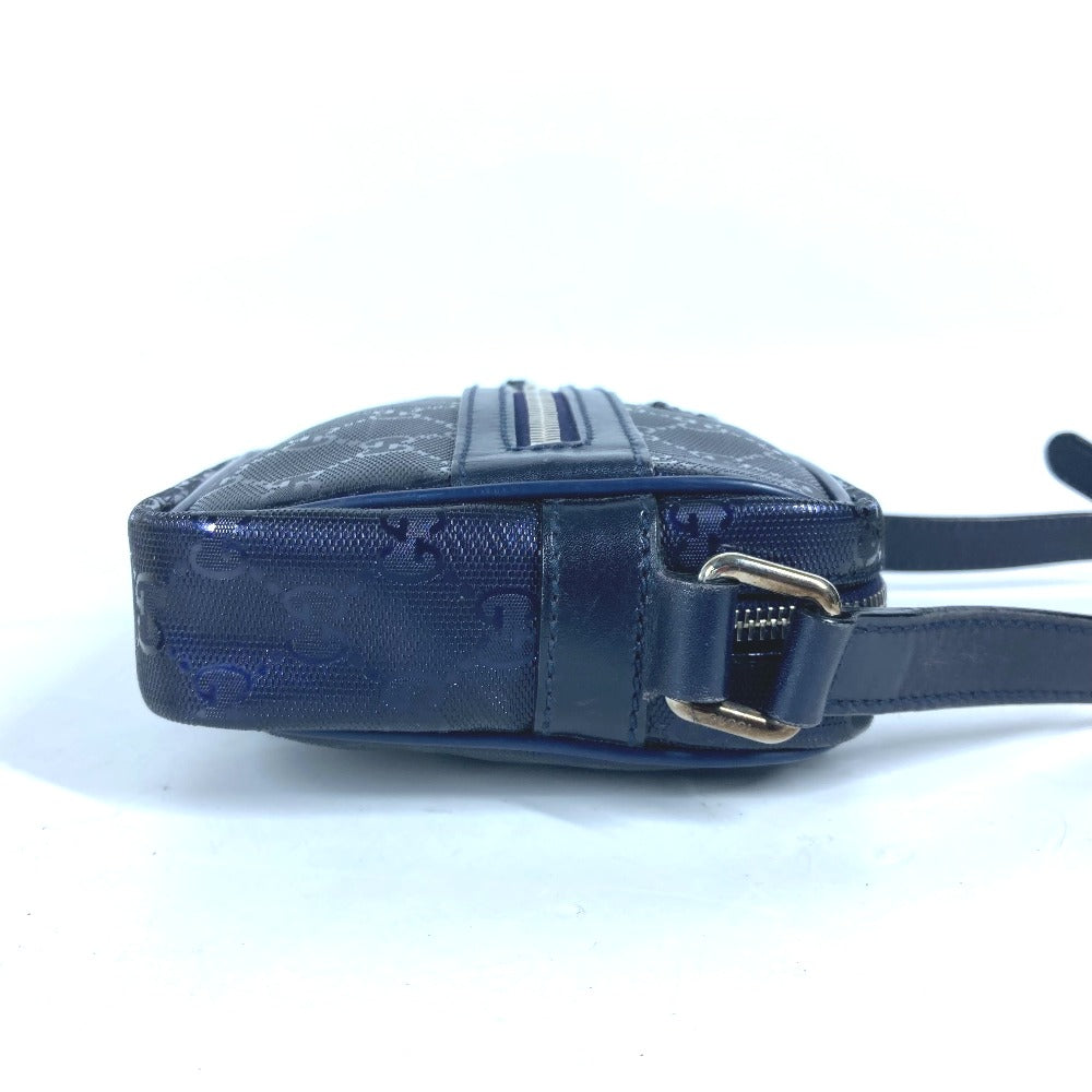 GUCCI 201447 GG インプリメ カバン 斜め掛け ポシェット ショルダーバッグ GGインプリメ メンズ ブルー